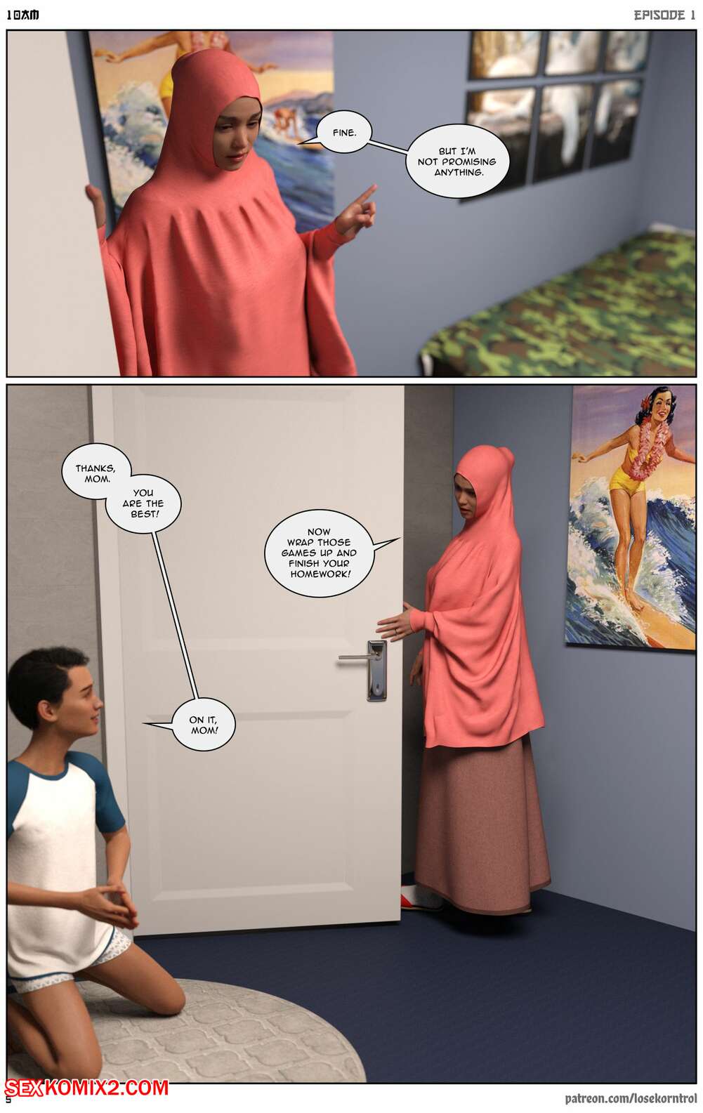 Hijab mom porn comics