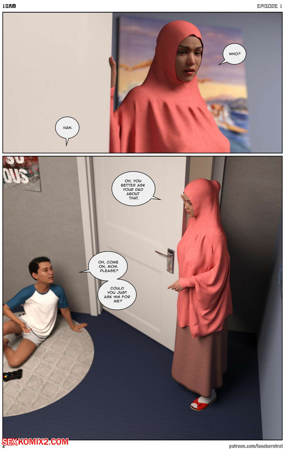 Sex Comic Hijab - âœ…ï¸ Porn comic 10 AM. Chapter 1. LoseKorntrol, Hijab 3DX. Sex comic busty  brunette MILF | Porn comics in English for adults only | sexkomix2.com