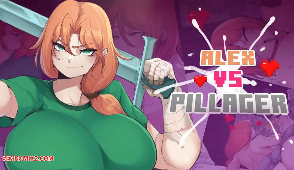 Porn comic Alex vs. Pillager. Minecraft. MaiMeeTung