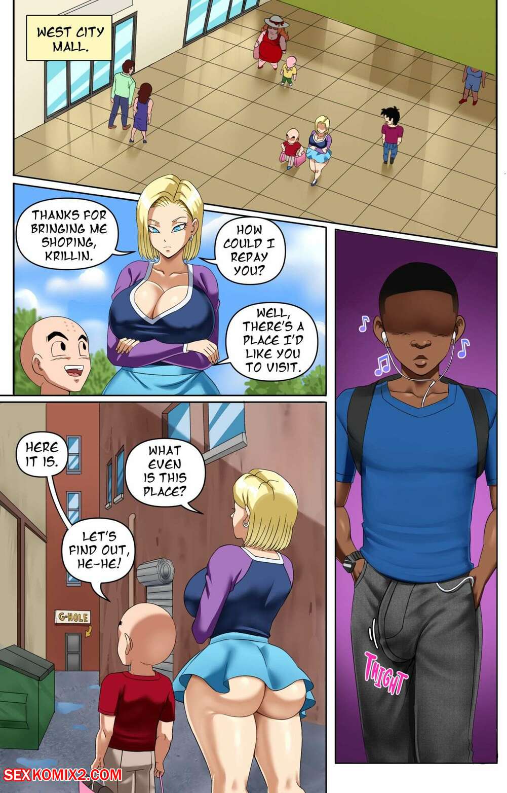 Android 18 porn comic
