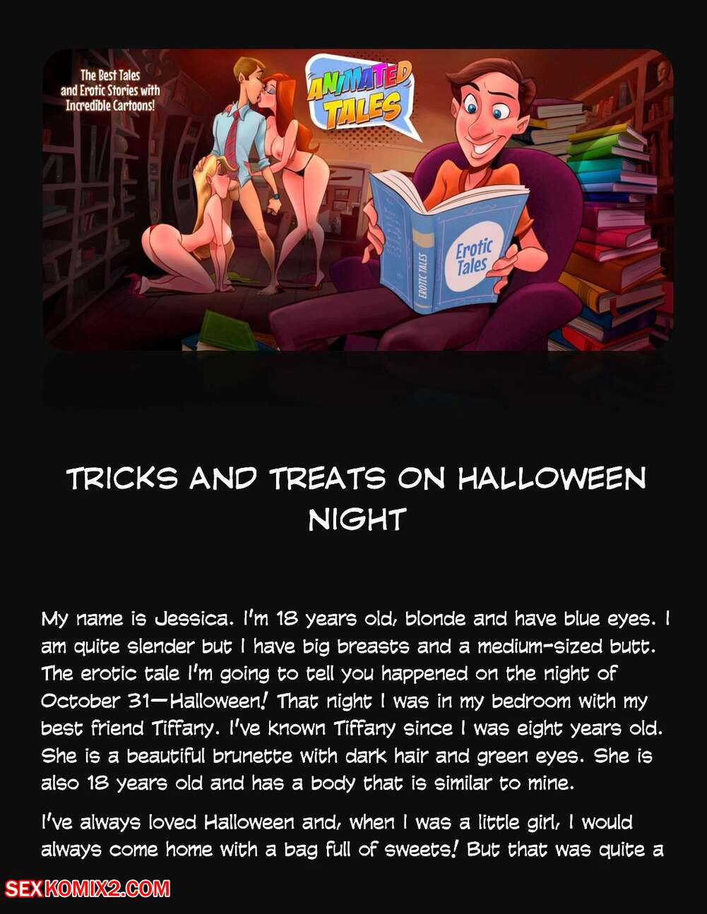 Porn comic Animated Tales. WC TF. TRICKS AND TREATS ON HALLOWEEN NIGHT