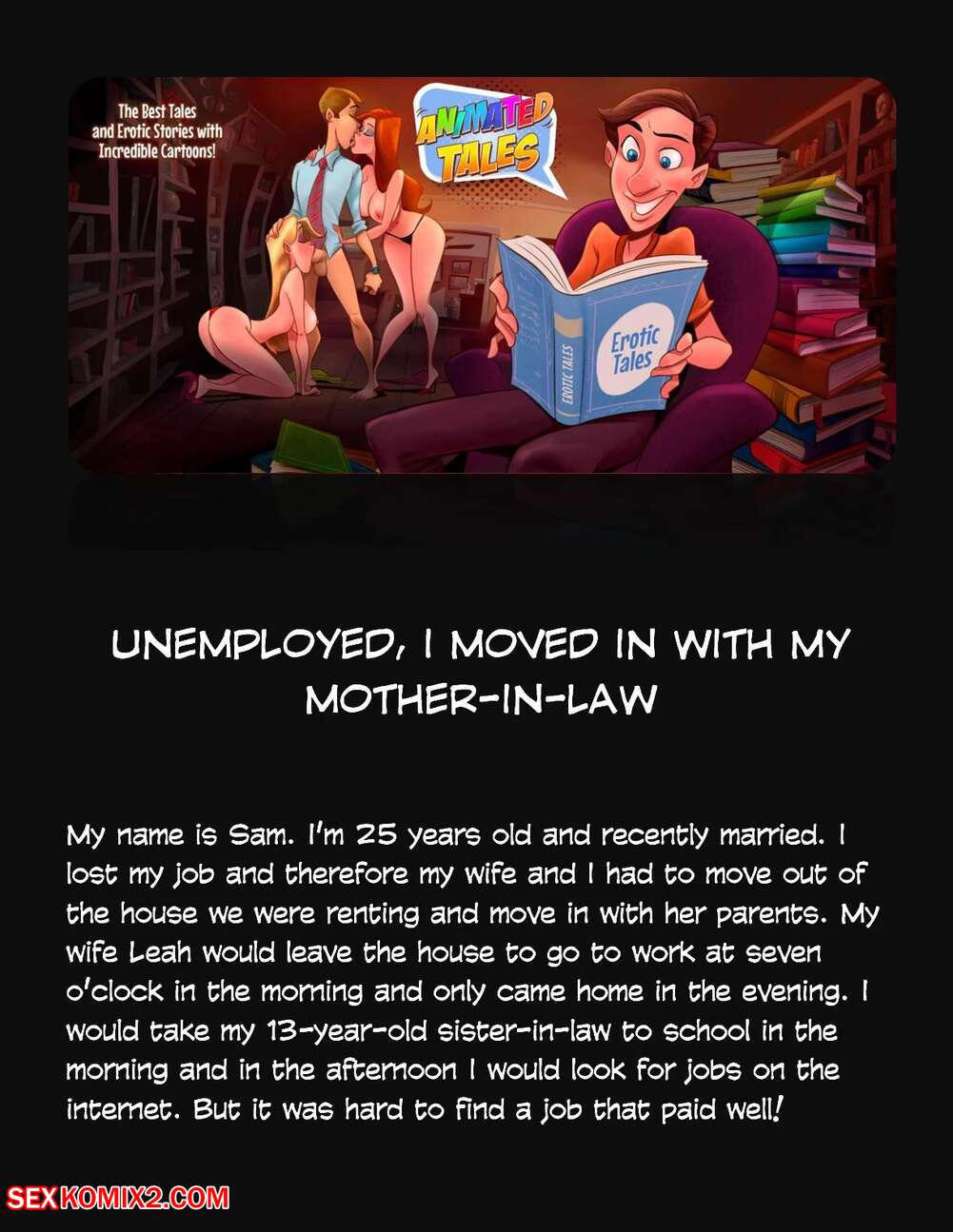 Porn comic Animated Tales. WC TF. UNEMPLOYED, I MOVED IN WITH MY MOTHERINLAW