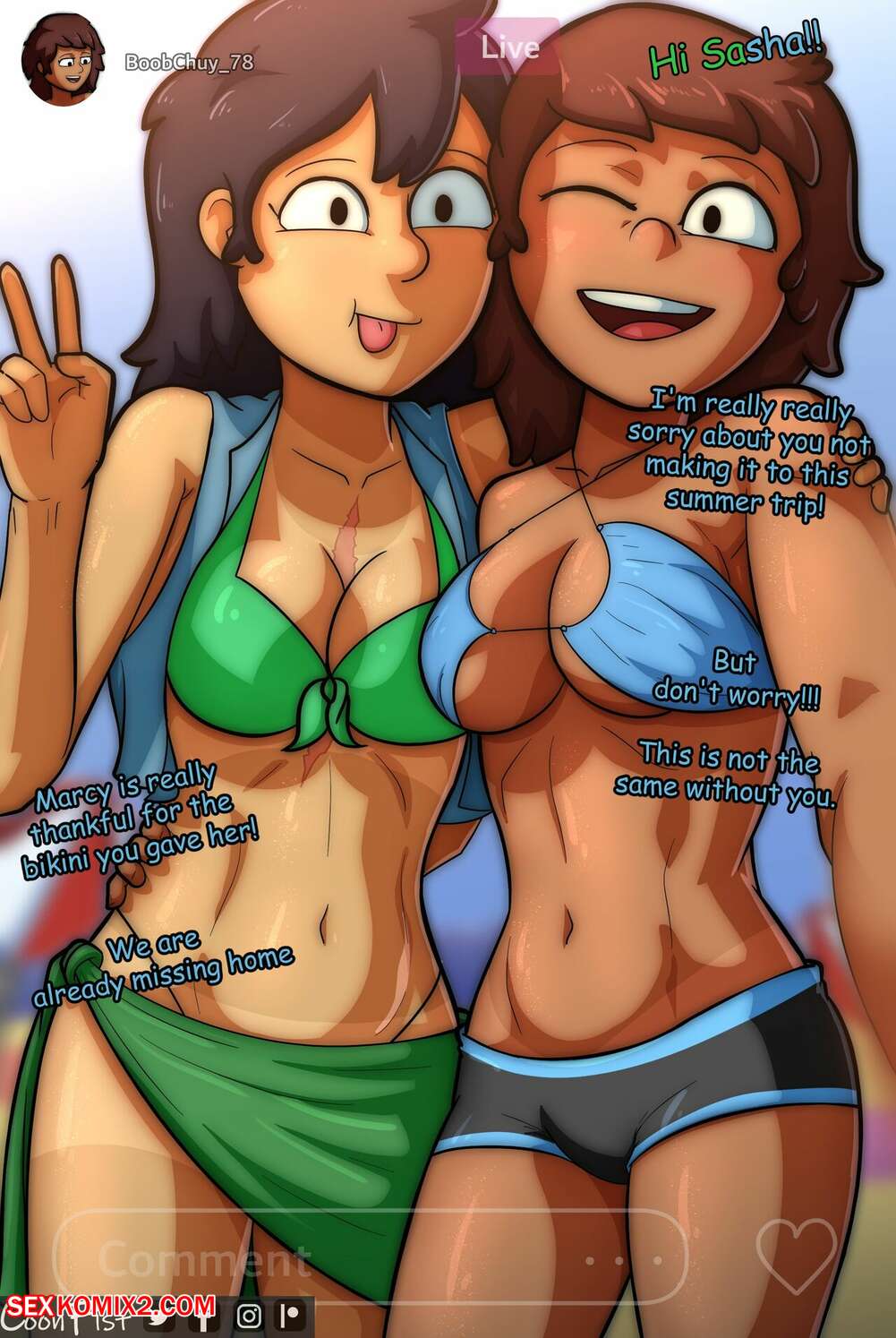 ✅️ Porn comic Anne and Marcy on vacations pic photo