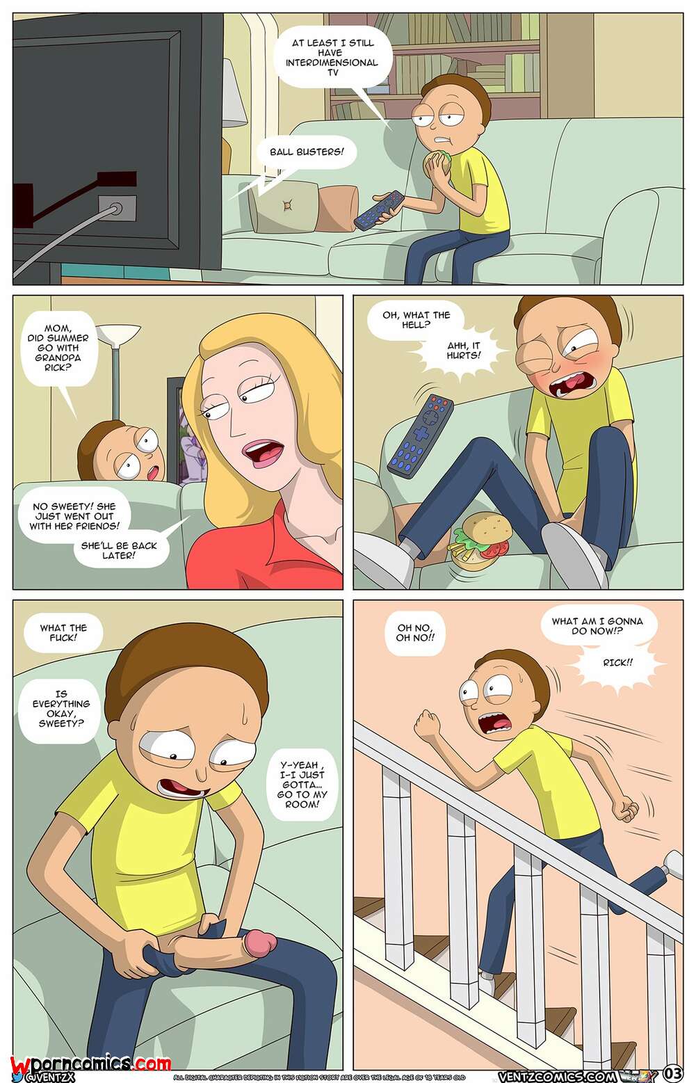 Rick and morty cartoon porn comics