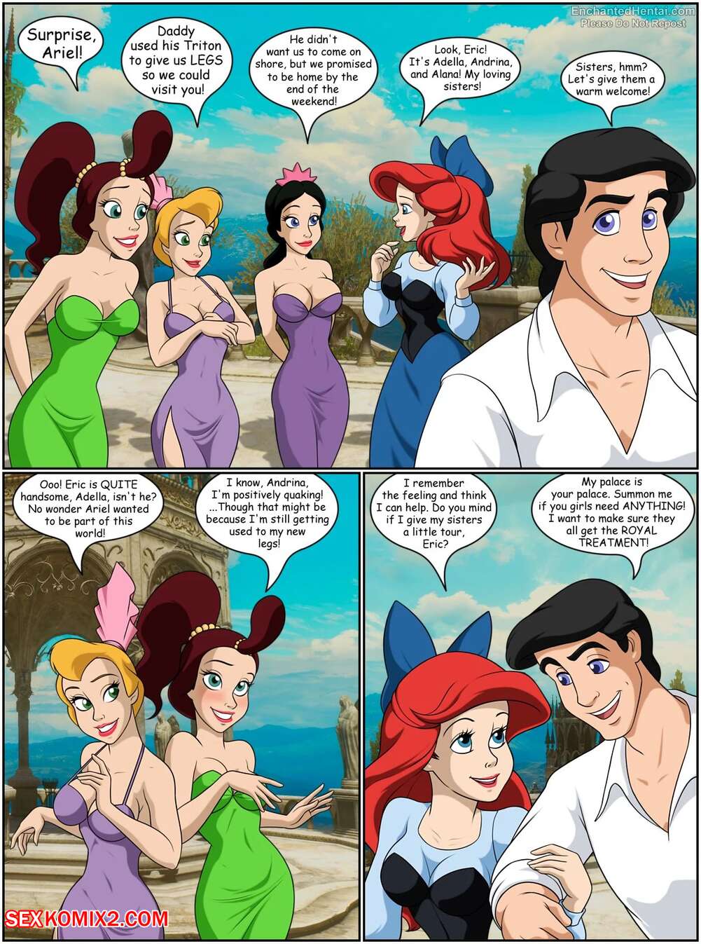 Cartoon Porn Ariel - âœ…ï¸ Porn comic Ariel & Her Sisters. Chapter 1. EnchantedHentai. Sex comic  beauty Aeriel and | Porn comics in English for adults only | sexkomix2.com