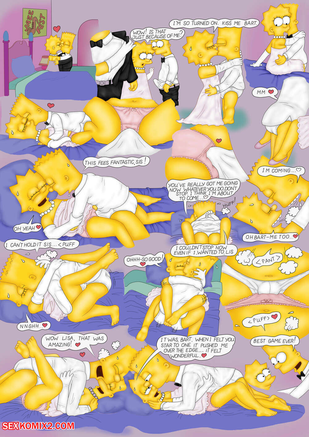 ✅️ Porn comic Barts Bride. The Simpsons Sex comic married his sister | Porn  comics in English for adults only | sexkomix2.com