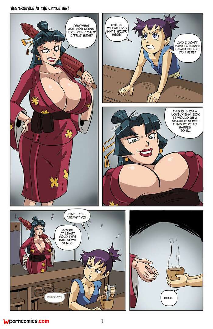 Porn comic Big Trouble At The Little Inn. Chapter 1. Manyuu Hikenchou. Glassfish.