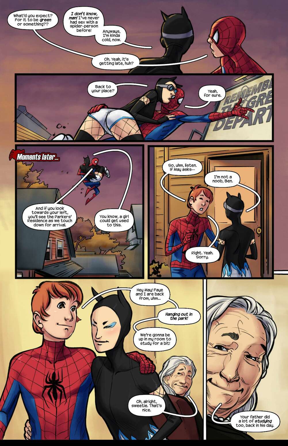 1001px x 1547px - âœ…ï¸ Porn comic Bloodline. Spider-Man. Sex comic beauty almost fell | Porn  comics in English for adults only | sexkomix2.com