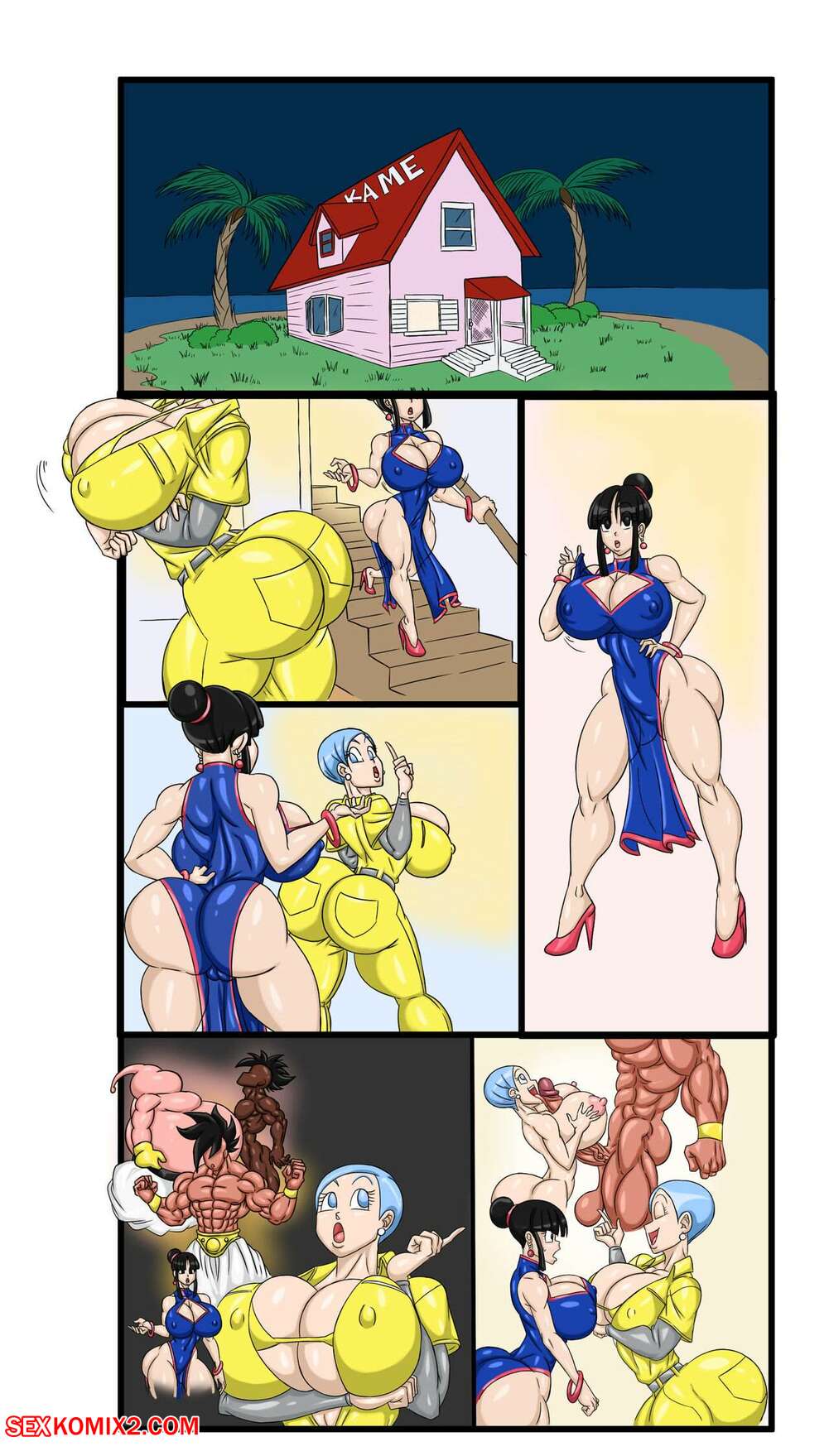 Bulma and chichi comic porn