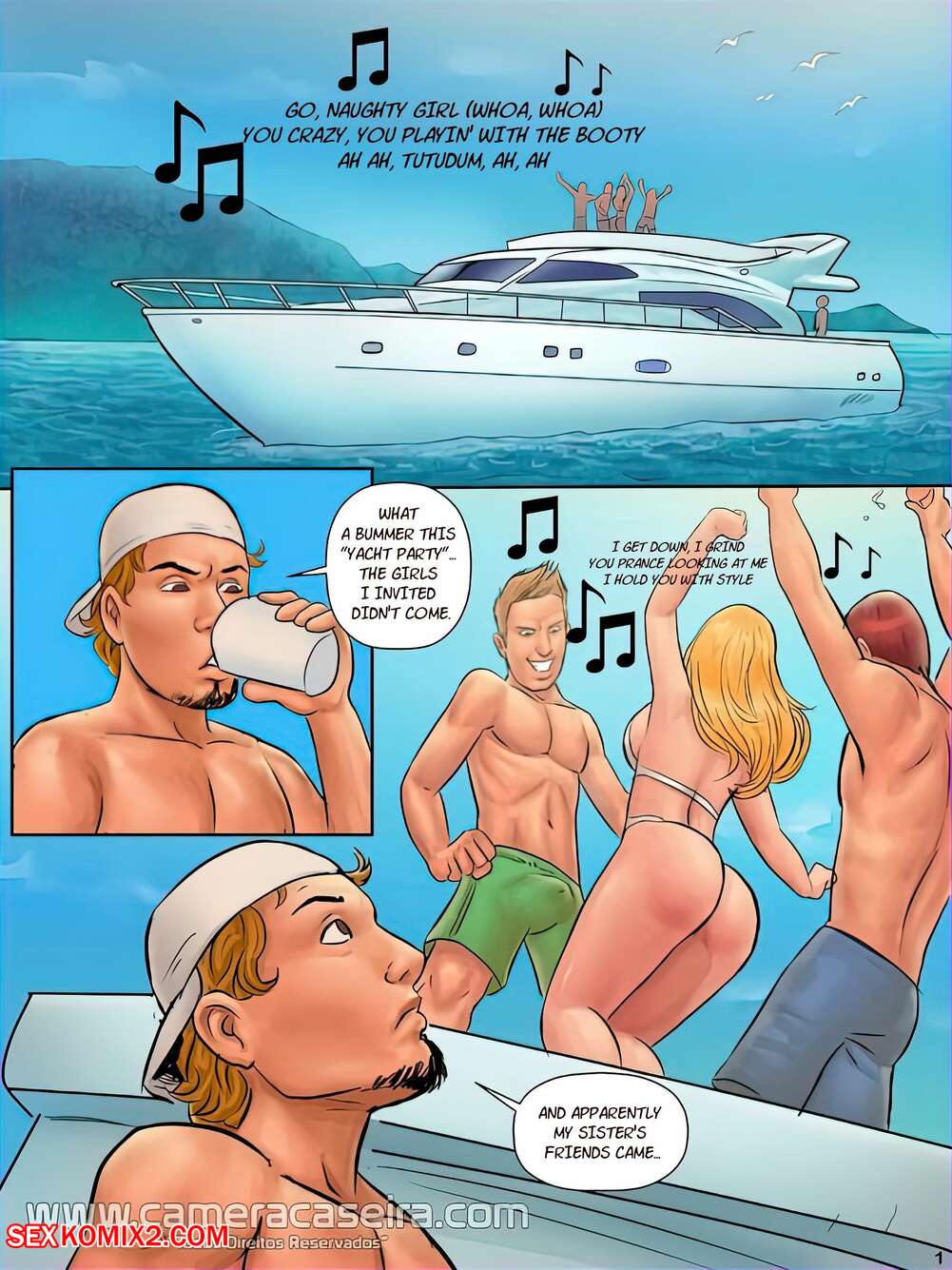 Caught Having Sex By Mom - âœ…ï¸ Porn comic Caught Mom On The Yacht. CAMERACASEIRA Sex comic guy was  excited | Porn comics in English for adults only | sexkomix2.com