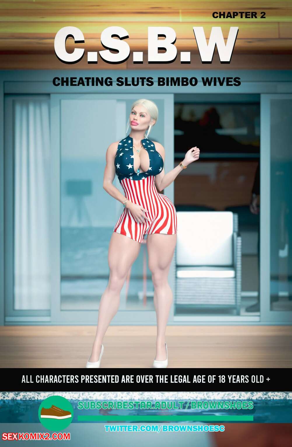 ✅️ Porn comic Cheating Sluts Bimbo Wifes. Chapter 2 image