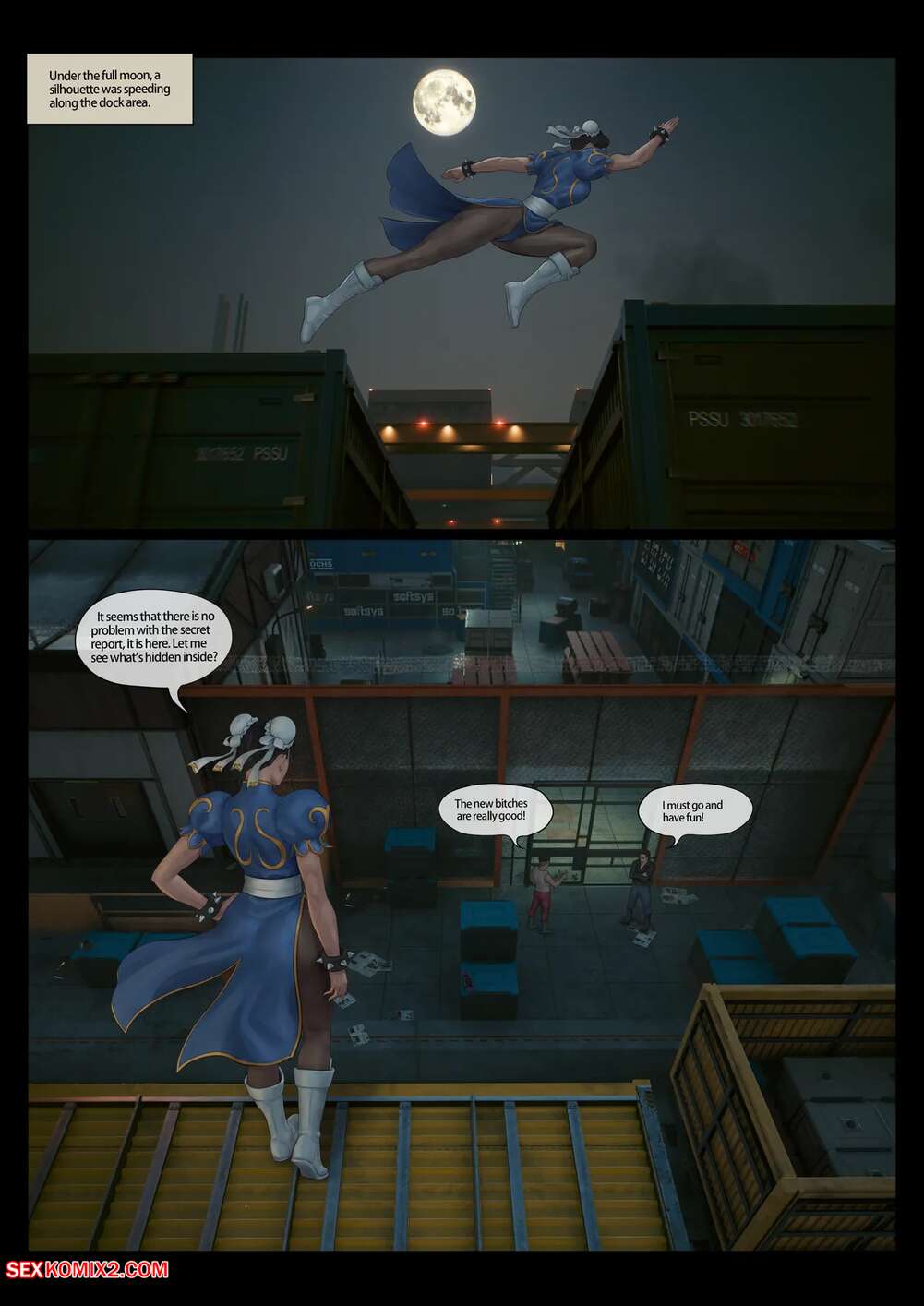 Porn comic Chun Lis Justice. Street fighter. Feather.
