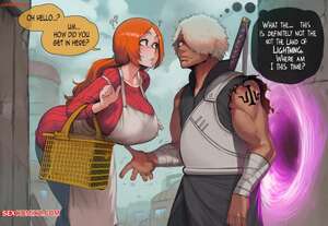 Porn comic anime Cross dimensional meeting with Orihime. Hoorpy.