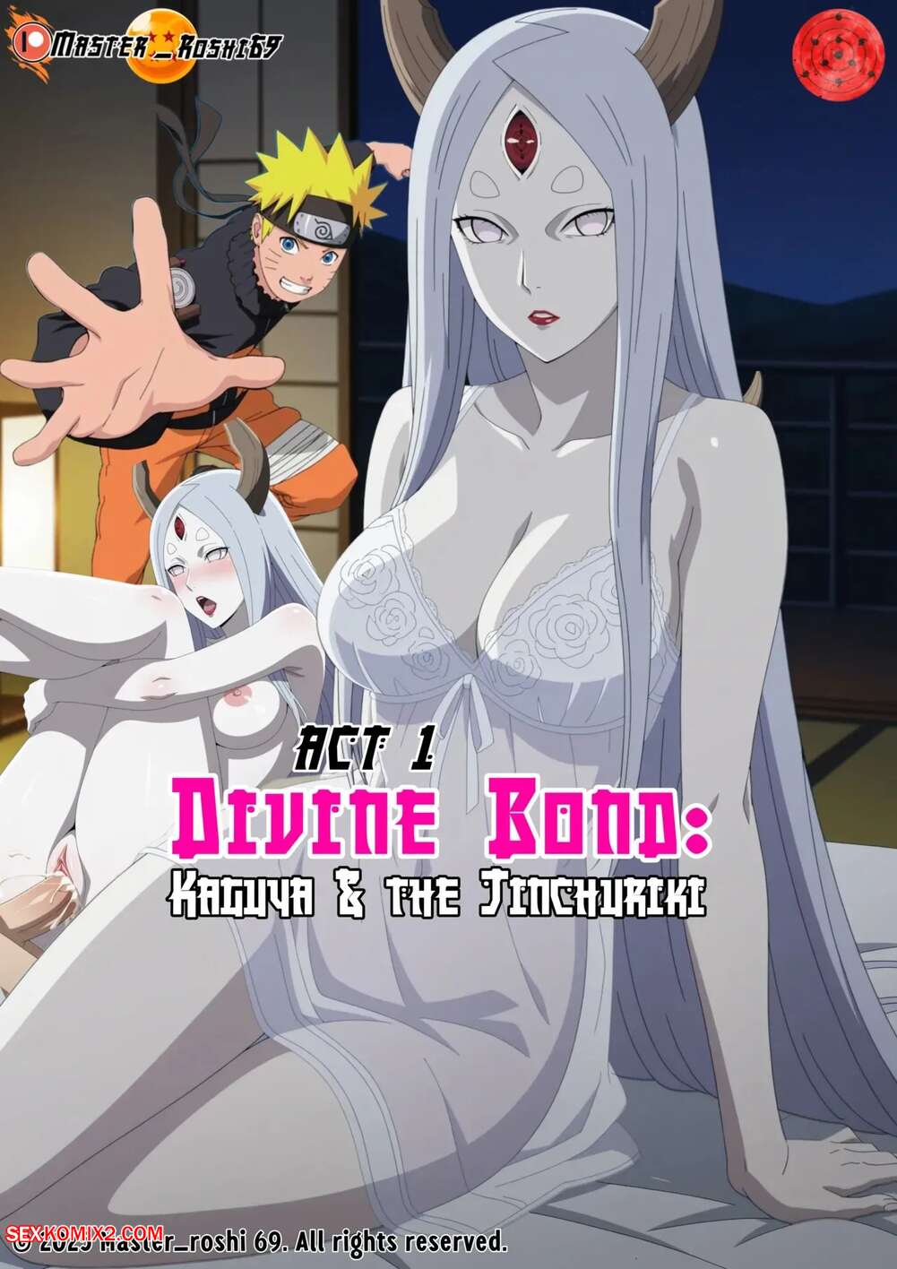 Porn comic Divine Bond. Kaguya and The Jinchuriki. Master roshi69