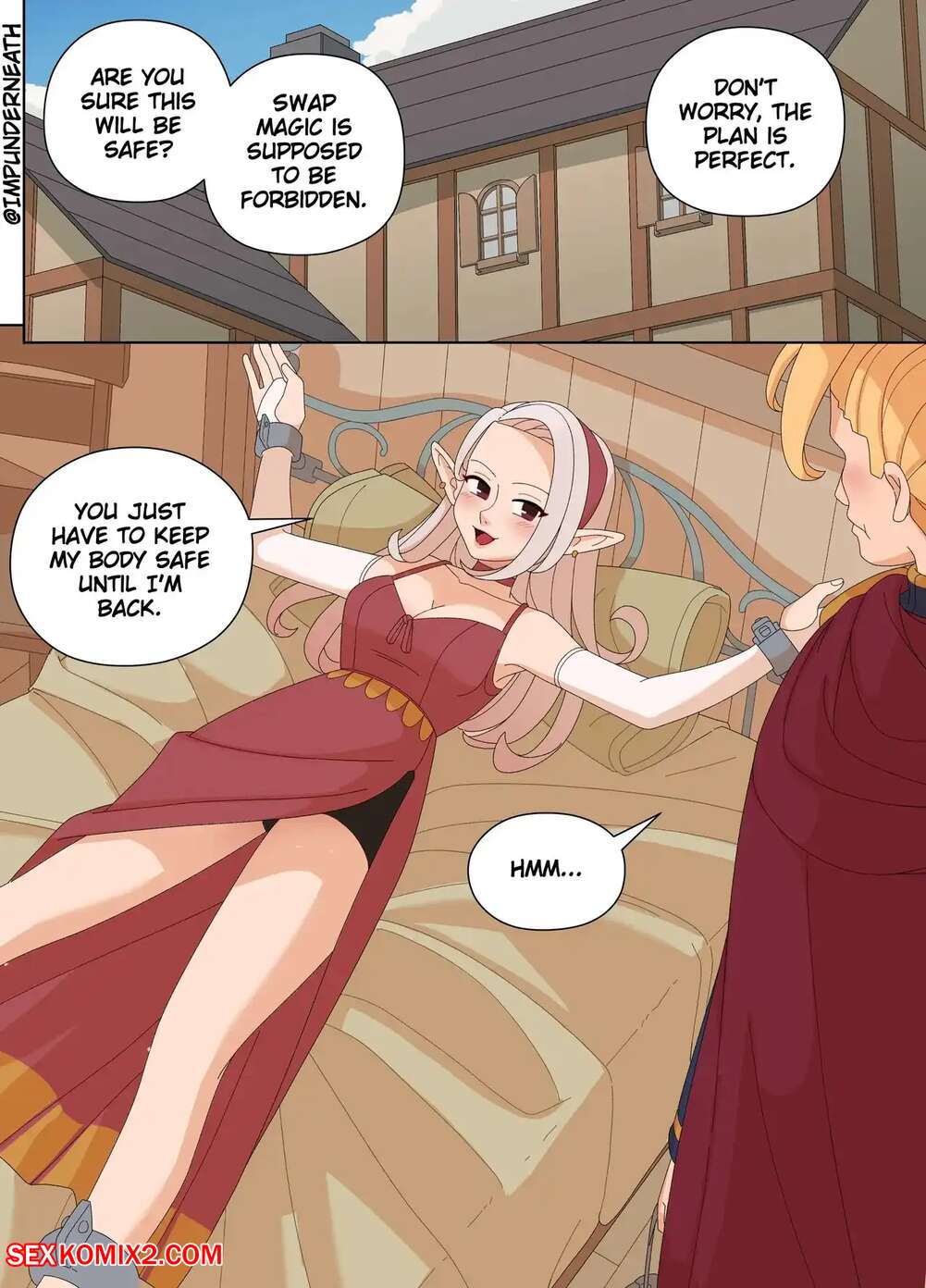 Body swap nsfw comic
