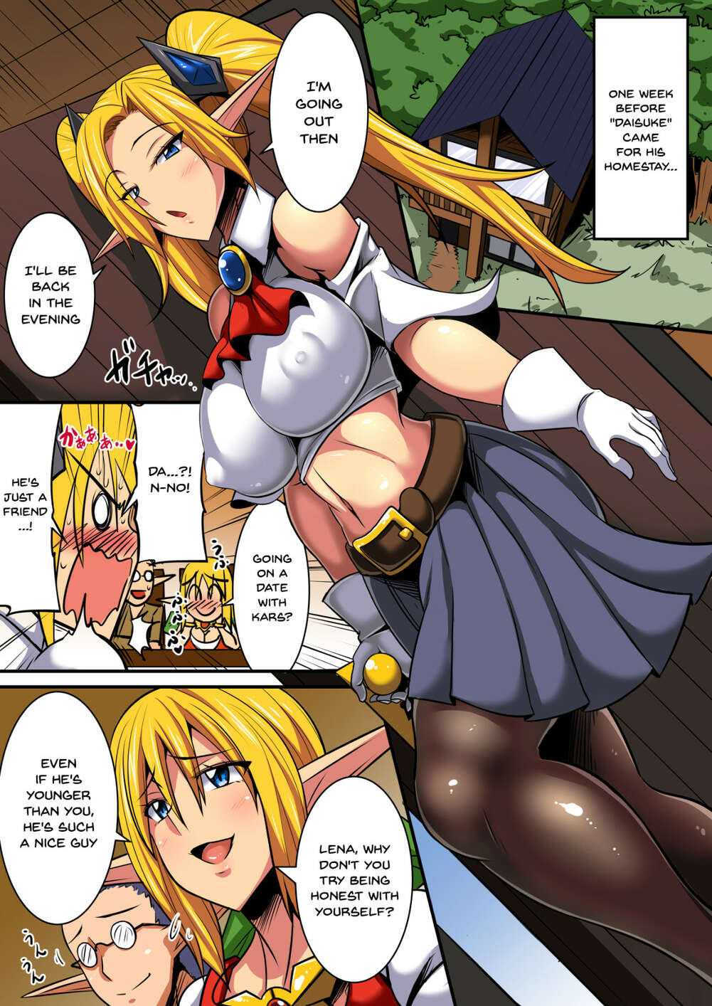 Anime elf porn comic
