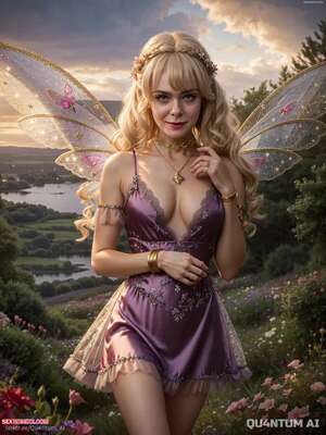 Porn comic Elle Fanning. Fairy Magic Forest Lingerie Wings Fantasy. QuantumAI