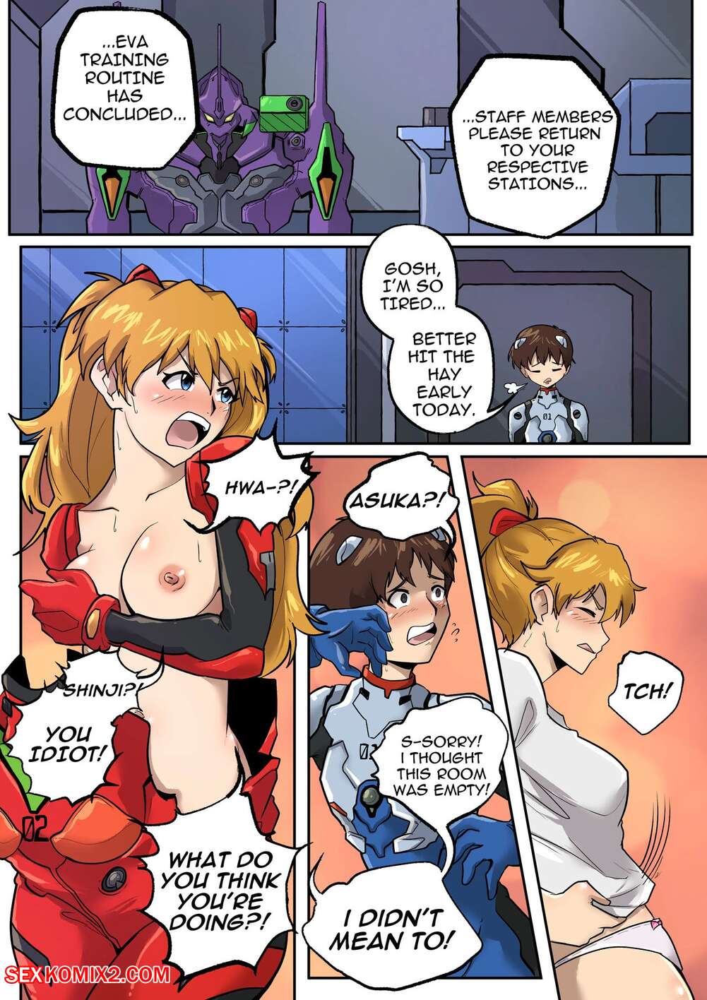 Anime Chick Shemale Transformation - âœ…ï¸ Porn comic Evangelion Crossdressing. Pegasus Tg Tf Sex comic guys try on  | Porn comics in English for adults only | sexkomix2.com