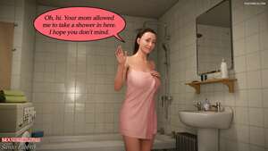Porn comic Evelyn Shower Accident POV. Santo Fabbro