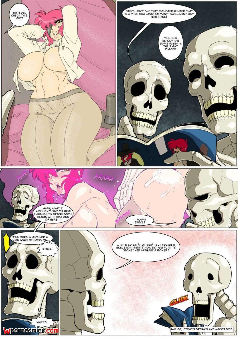 Skeleton porn comics