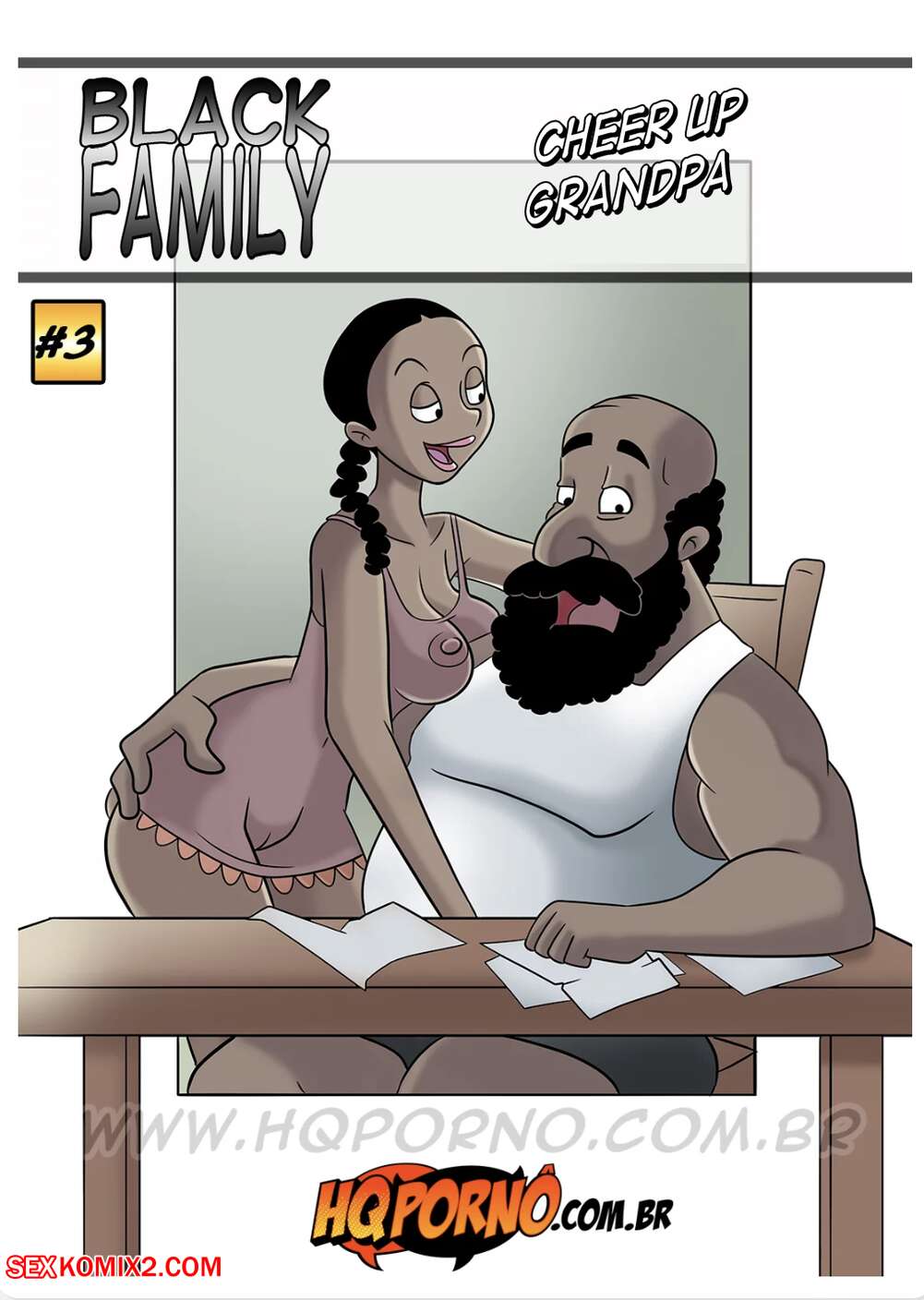 Black Porn Sex Comics - âœ…ï¸ Porn comic Familia Black. Parte 3. Animando o vovo. HQporno Sex comic  brought her kids | Porn comics in English for adults only | sexkomix2.com
