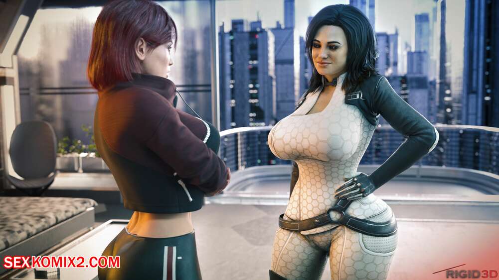 ✅️ Porn comic Femshep x Miranda Rigid3D Sex comic hot busty  