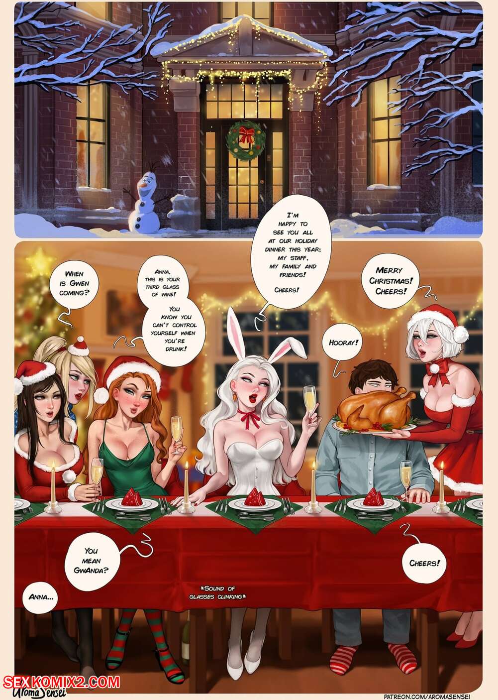 1001px x 1406px - âœ…ï¸ Porn comic Frozen Inc. Christmas Party 2022. Aroma Sensei. Sex comic  blonde Elsa invited | Porn comics in English for adults only | sexkomix2.com