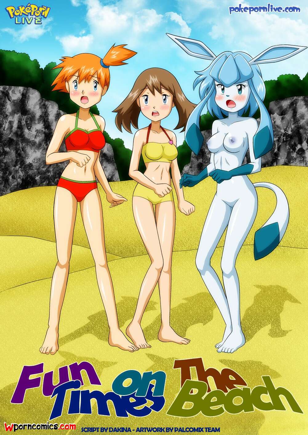 Fun times on the beach pokemon porn comic