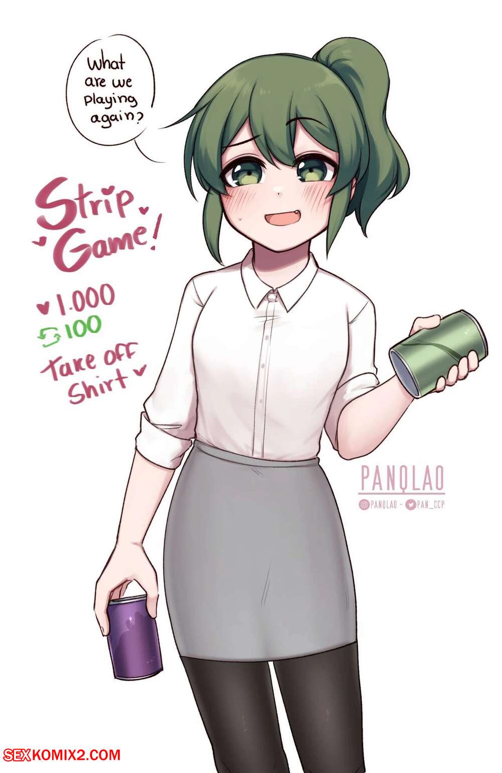Anime girl strip game