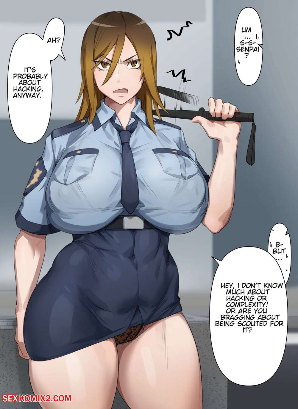 Hentai Cop Sex - âœ…ï¸ Porn comic Gal Police Makiko. Kunaboto Sex comic busty brunette beauty |  Porn comics in English for adults only | sexkomix2.com