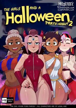 Porn comic Girls at a Halloween Party. Chapter 2. HatoKameK