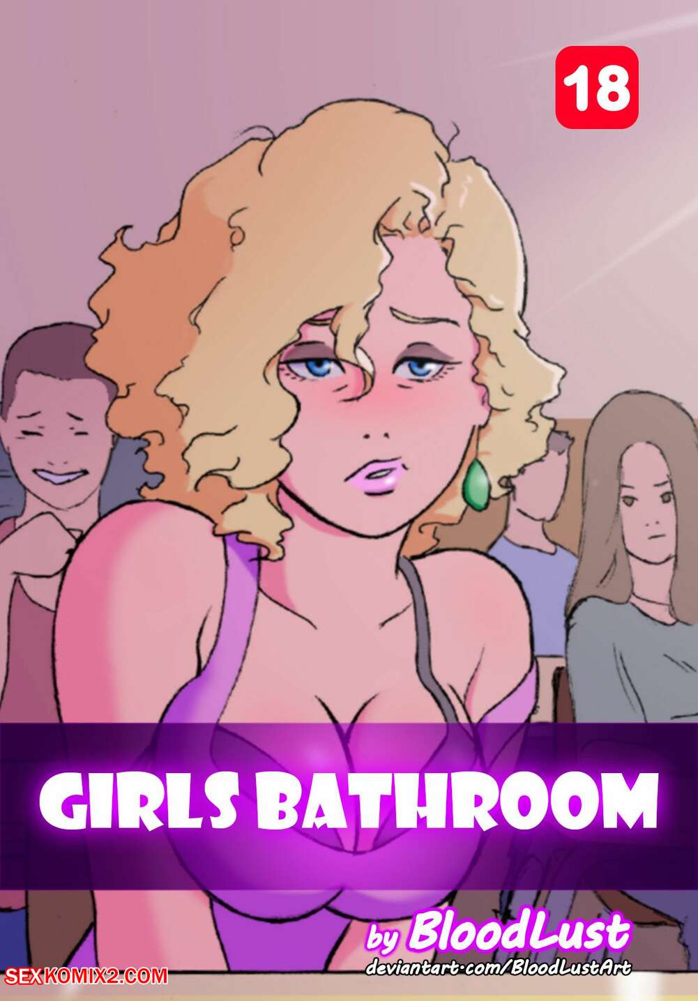 ✅️ Porn comic Girls Bathroom. Chapter 1. BloodLust. Sex comic hot blonde  began | Porn comics in English for adults only | sexkomix2.com