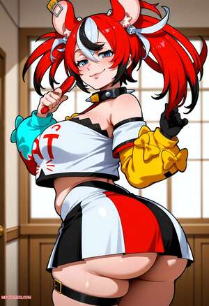 Porn comic anime Hakos Baelz. Floxin