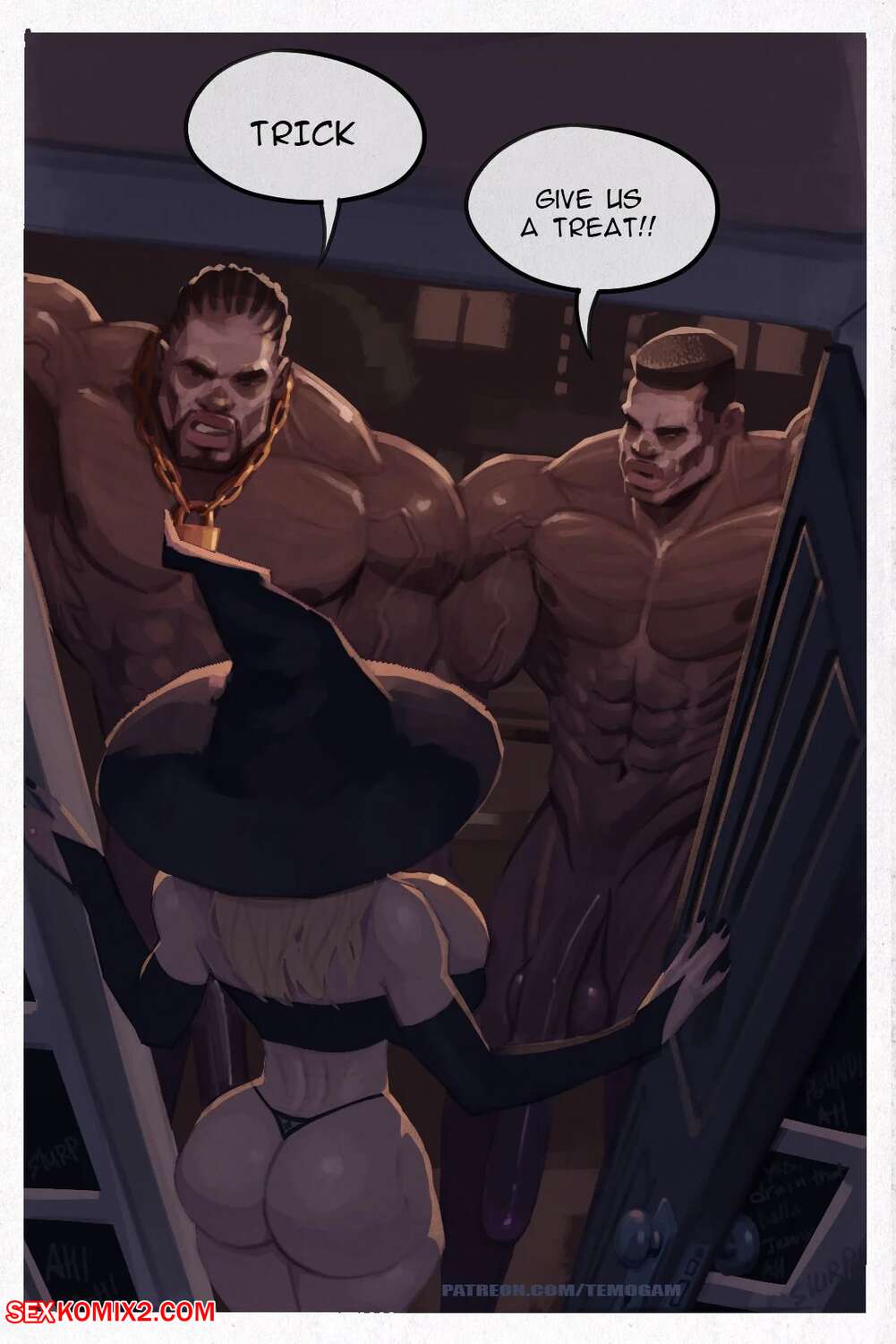 ✅️ Porn comic Halloween. Chapter 1. Temogam. Sex comic busty blonde MILF |  Porn comics in English for adults only | sexkomix2.com