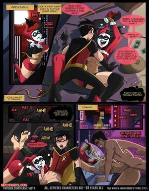 Porn comic Harley x Robin Wonderbirds Patrol 2. Batman. Hermit Moth