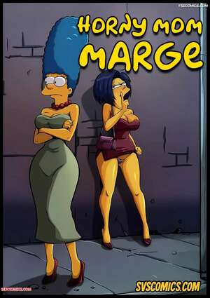 Porn comic Horny Mom Marge. The Simpsons