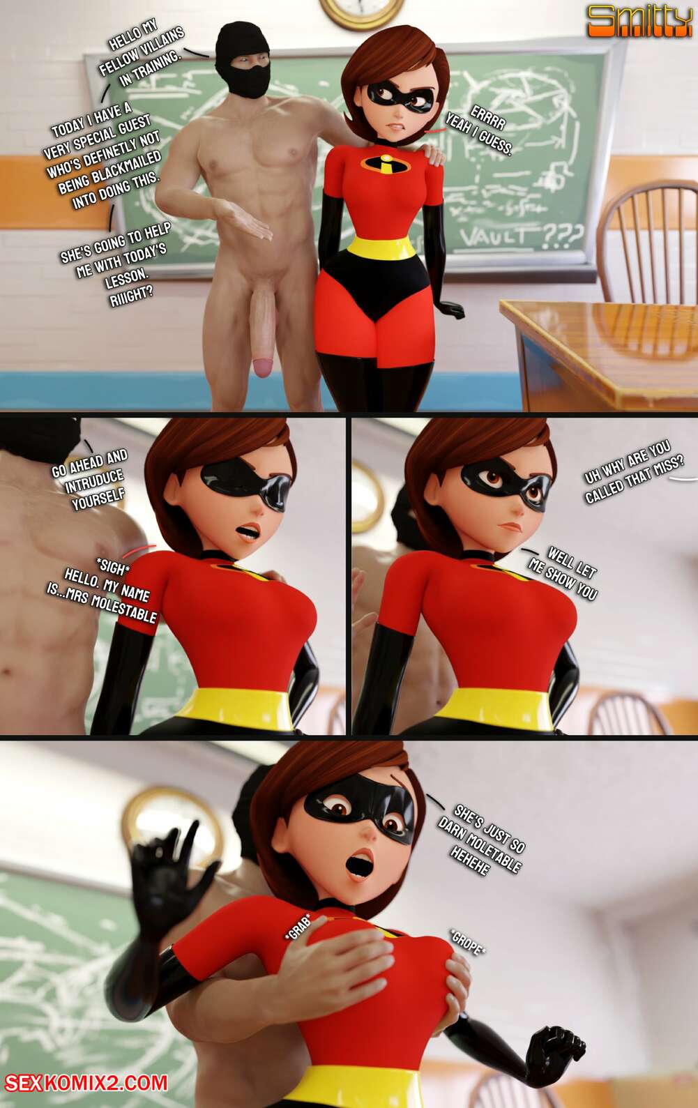 Elastigirl porn comic