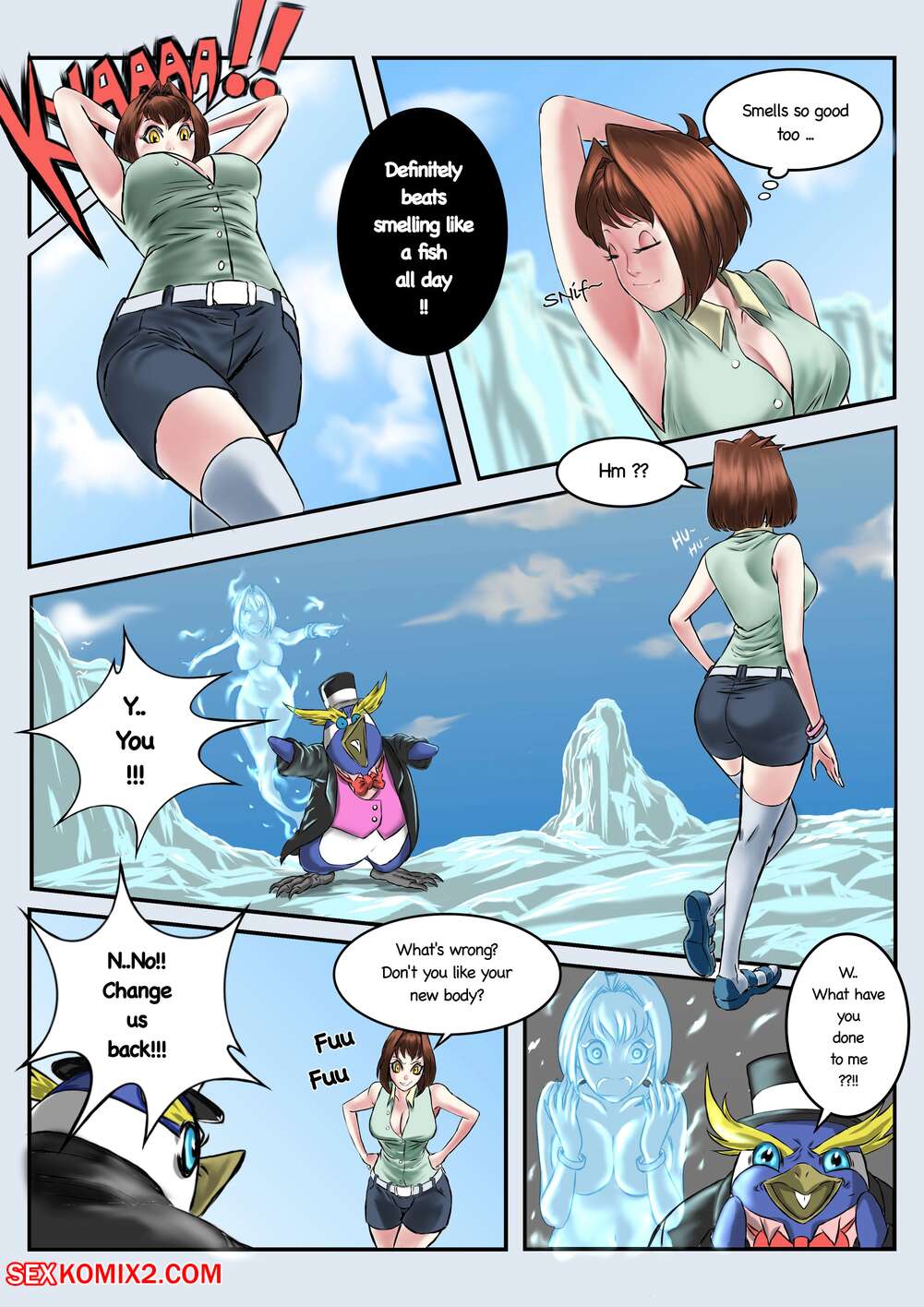 Ice and tropical fish porn comic
