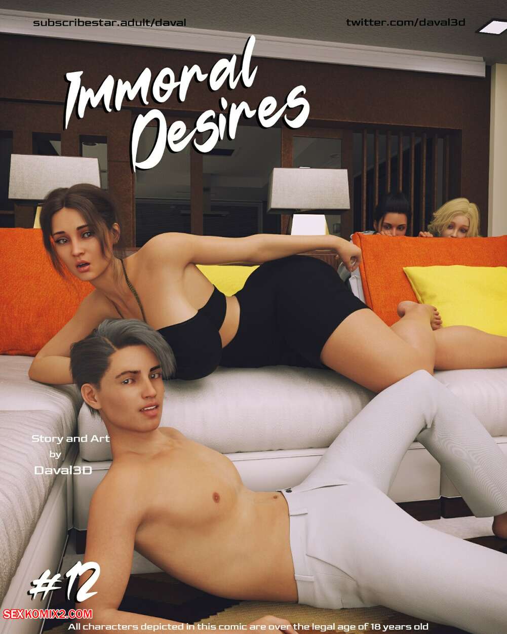 Porn comic Immoral Desires. Chapter 12. Daval3D