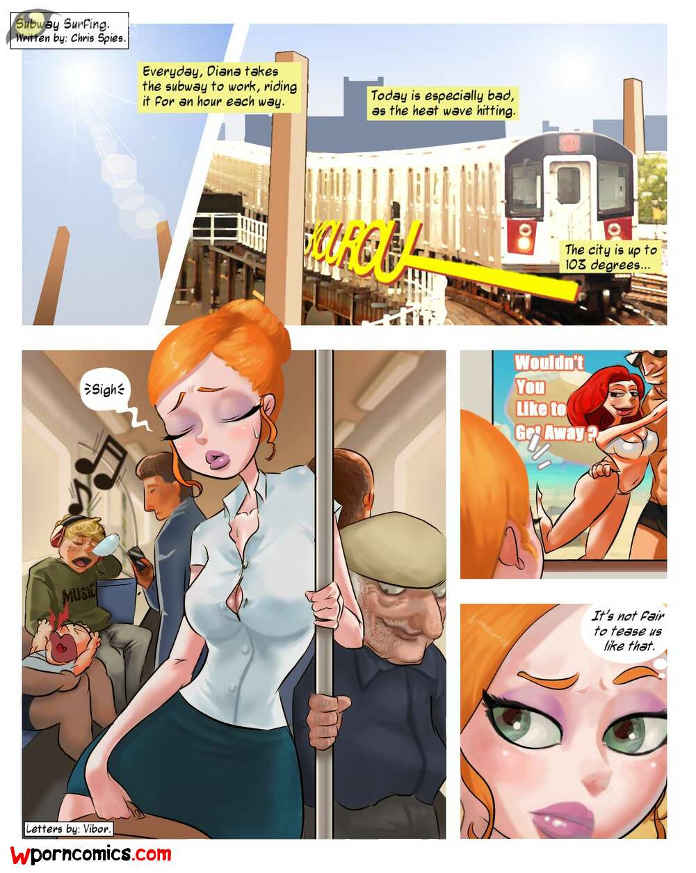 Subway Porn - âœ…ï¸ Porn comic Incomplete Comics PooNnet. Subway Surfing Sex comic redhead  babe drove | Porn comics in English for adults only | sexkomix2.com
