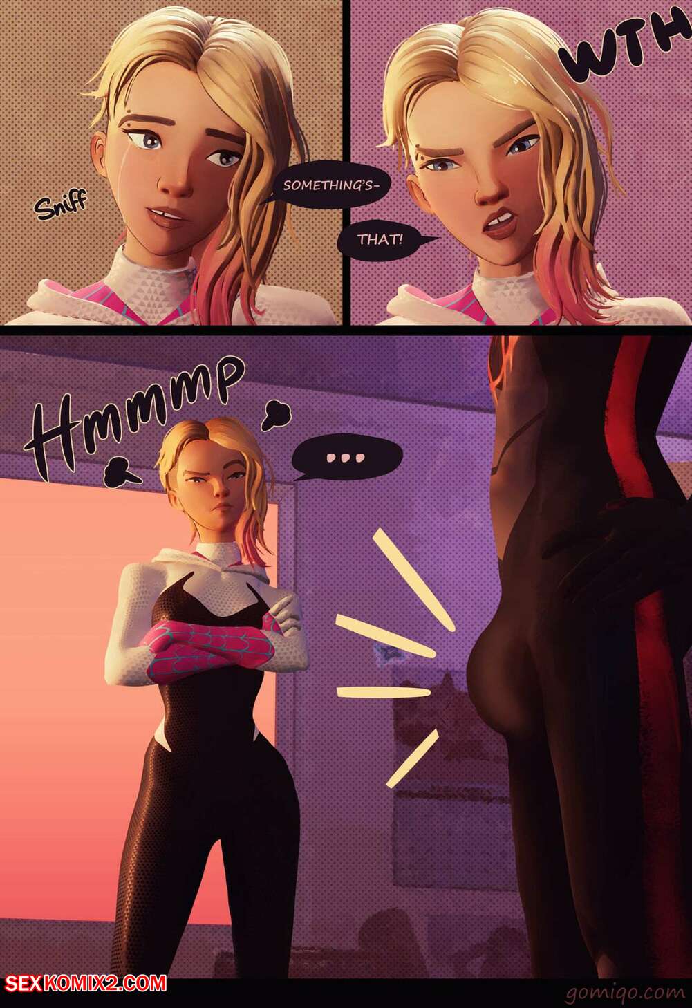 Spider man into the spider verse porn comics