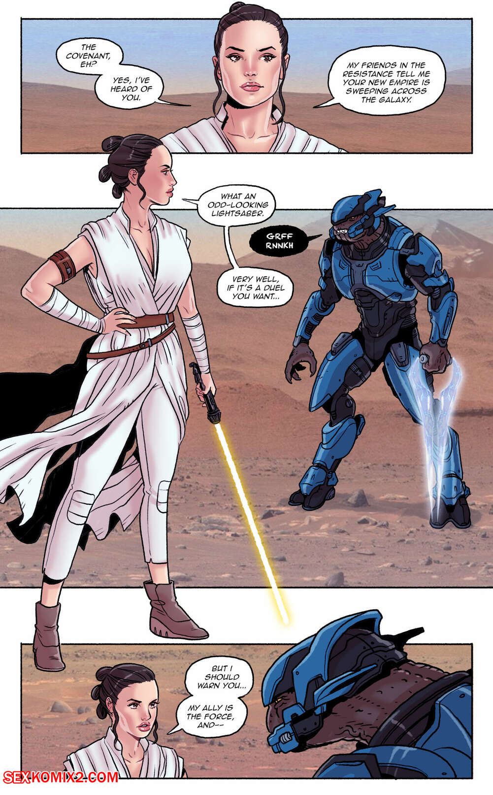 Cartoon Star Wars Porn Empires Sult - âœ…ï¸ Porn comic Instant Loss. Star Wars, Halo. Pegasus Sex comic beauty Rey  encountered | Porn comics in English for adults only | sexkomix2.com