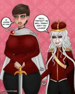 Female English Porn - âœ…ï¸ Porn comic King x Female Knight. GatorChan Sex comic hot busty brunette  | Porn comics in English for adults only | sexkomix2.com