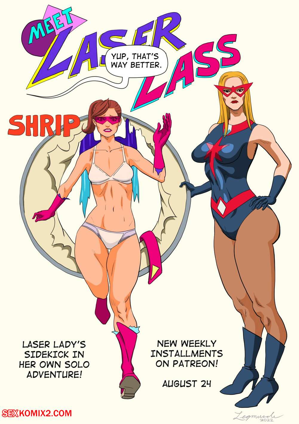 Laser Sexy Xxx - âœ…ï¸ Porn comic Laser Lass. Legmuscle Sex comic busty beauties fought | Porn  comics in English for adults only | sexkomix2.com