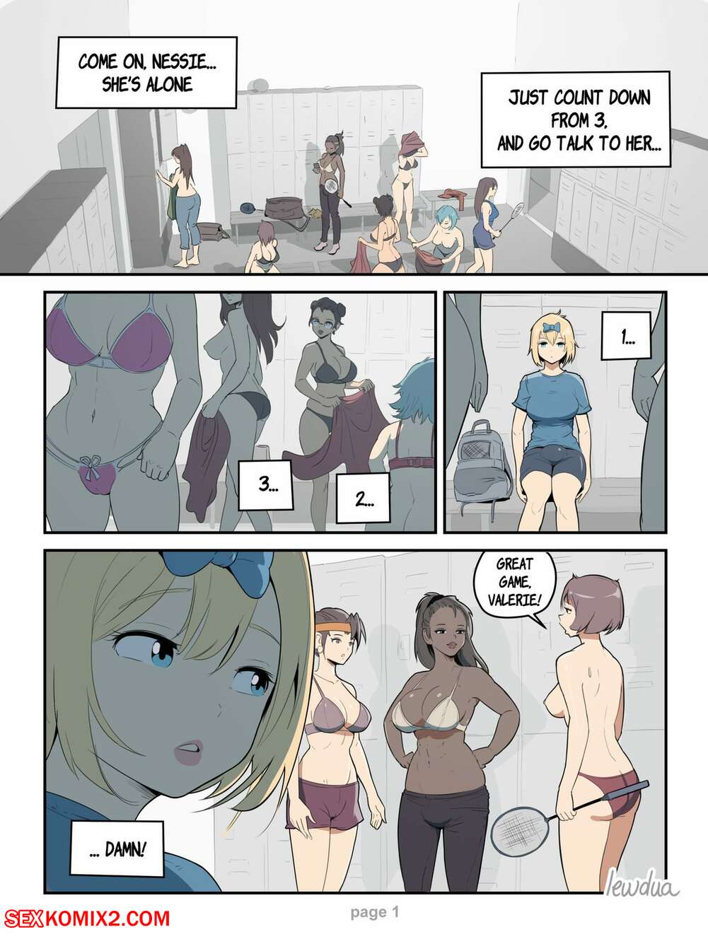 Ladyboy locker room porn comics