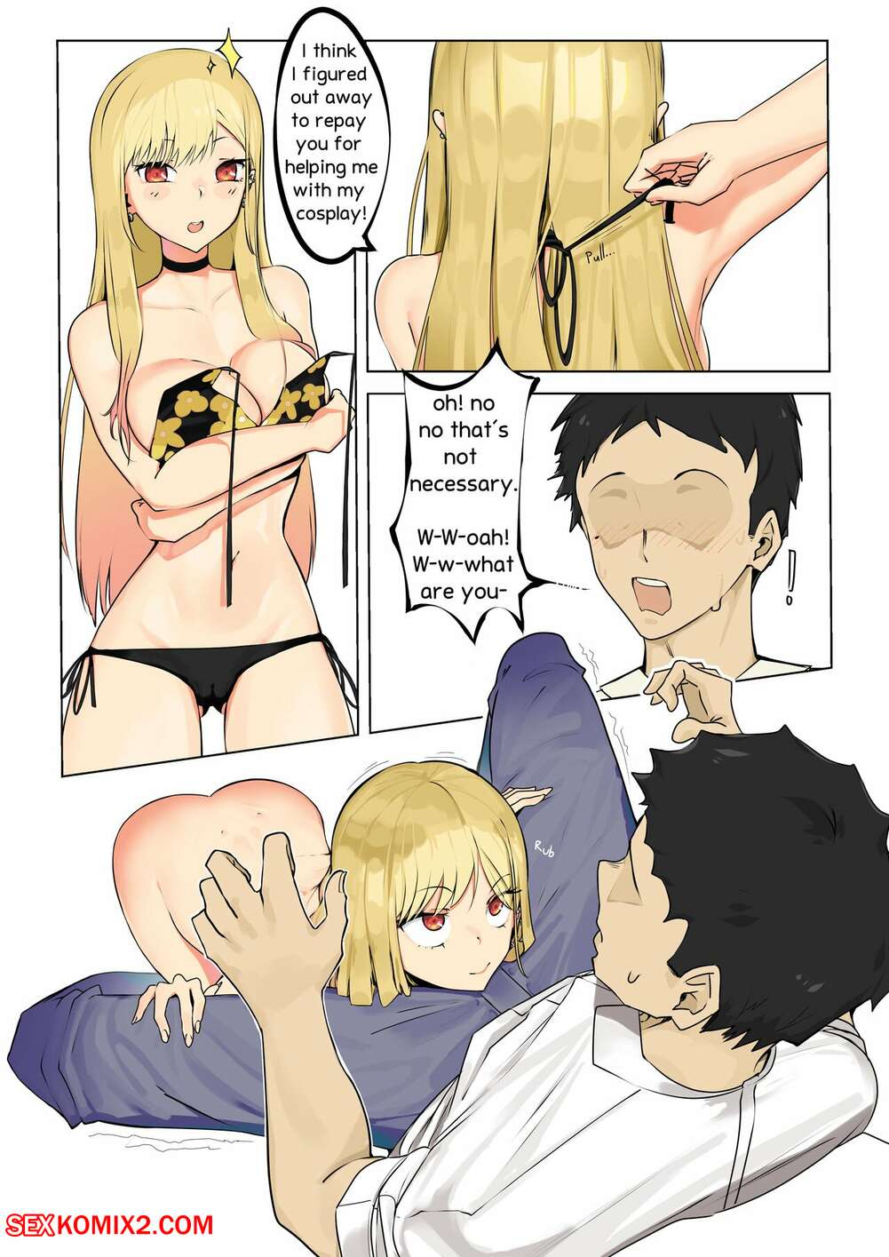 Anime blowjob porn comic