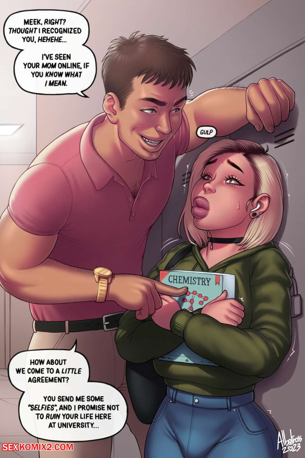 ✅️ Porn comic Meek At Uni. Albatross. Sex comic busty blonde with | Porn  comics in English for adults only | sexkomix2.com