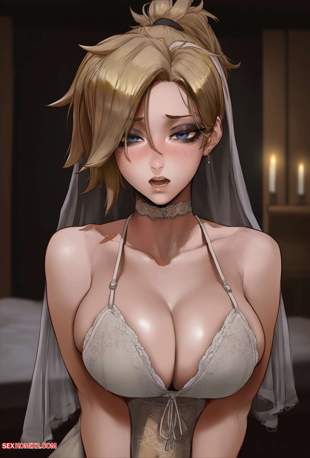 Porn comic Mercys Anniversary Gift. Overwatch. Potions