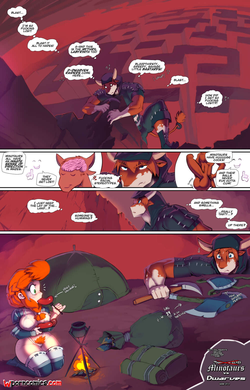 Porn comic Minotaurs VS Dwarves. Chapter 1. Fred Perry.