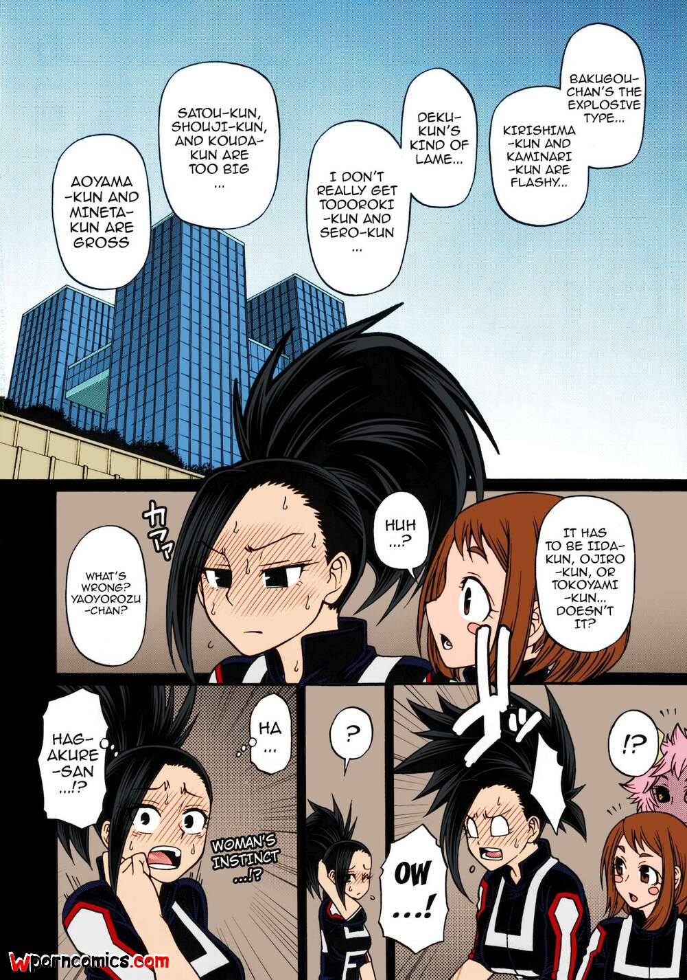 Deku x momo porn comic